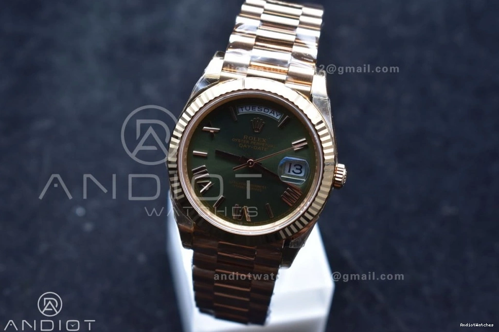 Weight) Edition Dial Roman RG VR3255 THBF on 652 President Bracelet 228235 Date Best 40 MoistureWicking Green (Gain 1:1 Day 0426